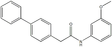 2-[1,1'-biphenyl]-4-yl-N-(3-methoxyphenyl)acetamide Structure