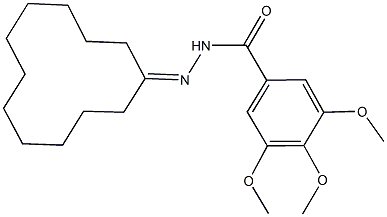 N'-cyclododecylidene-3,4,5-trimethoxybenzohydrazide Structure