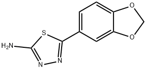5-(2H-1,3-benzodioxol-5-yl)-1,3,4-thiadiazol-2-amine Structure