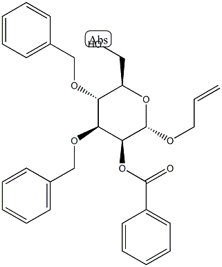 (2S,3S,4S,5R,6R)-4,5-bis(benzyloxy)-6-(hydroxymethyl)-2-(prop-2-en-1-yloxy)oxan-3-yl benzoate|