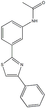 N-[3-(4-phenyl-1,3-thiazol-2-yl)phenyl]acetamide Struktur
