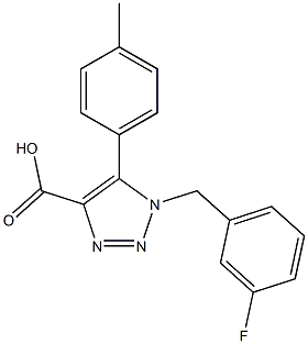 1-(3-fluorobenzyl)-5-(4-methylphenyl)-1H-1,2,3-triazole-4-carboxylic acid