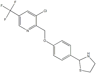 [3-chloro-5-(trifluoromethyl)-2-pyridinyl]methyl 4-(1,3-thiazolan-2-yl)phenyl ether|