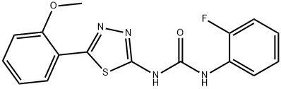 1-(2-fluorophenyl)-3-[5-(2-methoxyphenyl)-1,3,4-thiadiazol-2-yl]urea|化合物T67696