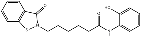 N-(2-hydroxyphenyl)-6-(3-oxo-1,2-benzothiazol-2-yl)hexanamide|化合物 ATPase-IN-4