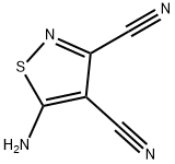 3,4-Isothiazoledicarbonitrile,5-amino-(9CI) Struktur