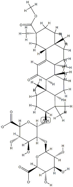 METHYL GLYCYRRHIZATE Struktur