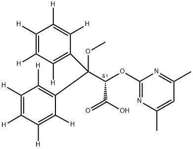 AMbrisentan-d10|(ALPHAS)-ALPHA-[(4,6-二甲基-2-嘧啶基)氧基]-BETA-甲氧基-BETA-(苯基-2,3,4,5,6-D<SUB>5</SUB>)苯丙酸-2,3,4,5,6-D<SUB>5</SUB>