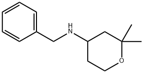 N-benzyl-2,2-dimethyltetrahydro-2H-pyran-4-amine Struktur