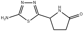 5-(5-amino-1,3,4-thiadiazol-2-yl)-2-pyrrolidinone(SALTDATA: FREE) Structure