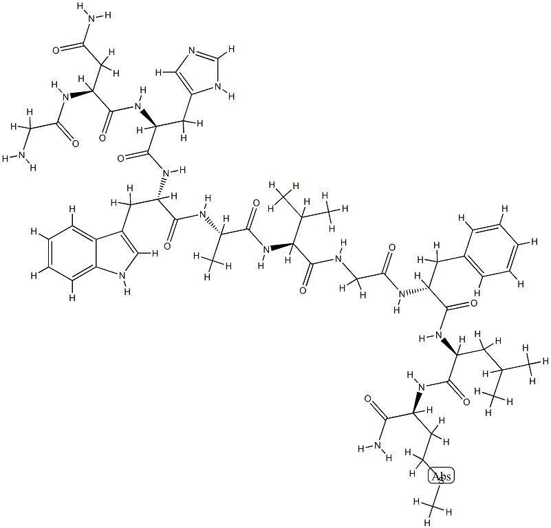 gastrin releasing peptide (18-27), Phe(25)- Structure