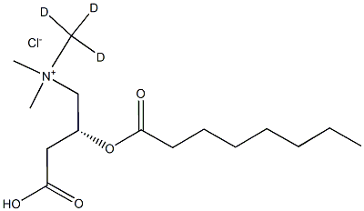 (3R)-4-[dimethyl(trideuteriomethyl)azaniumyl]-3-octanoyloxybutanoate:hydrochloride|L-辛酰肉碱盐酸盐-D3