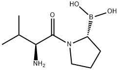 [(2R)-1-[(2S)-2-氨基-3-甲基丁酰基]吡咯烷-2-基]硼酸, 149682-77-9, 结构式