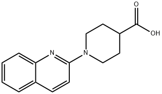 1-quinolin-2-ylpiperidine-4-carboxylic acid Struktur