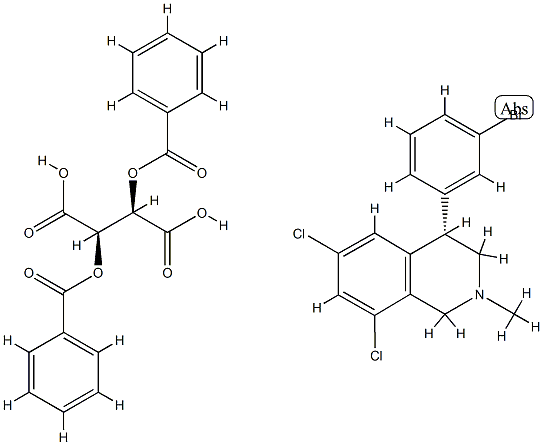 (2R,3R)-2,3-bis(benzoyloxy)butanedioic acid, (4S)-4-(3-bromophenyl)-6,8-dichloro-2-methyl-1,2,3,4-tetrahydroisoquinoline|(S)-4-(3-溴苯基)-6,8-二氯-2-甲基-1,2,3,4-四氢异喹啉(2S,3S)-2,3