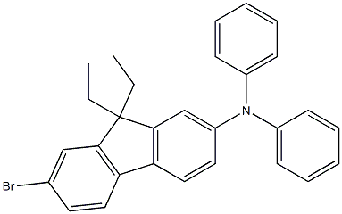 7-Bromo-9,9-diethyl-N,N-diphenyl-9H-fluoren-2-amine Structure