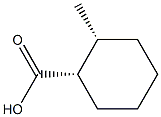 (±)-cis-2-methylcyclohexanecarboxylic acid  Structure