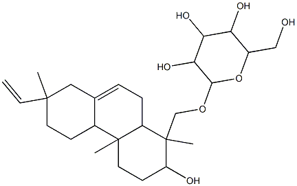 [(13S)-3β-Hydroxy-7,15-pimaradien-19-yl]β-D-altropyranoside Struktur