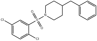 4-benzyl-1-[(2,5-dichlorophenyl)sulfonyl]piperidine Structure
