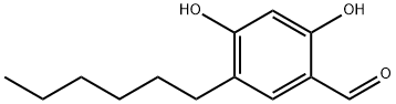 2,4-Dihydroxy-5-hexylbenzaldehyde Structure