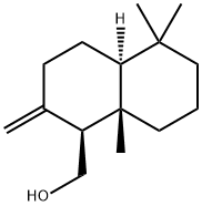 (4aα)-2-メチレン-5,5,8aβ-トリメチルデカリン-1β-メタノール 化学構造式