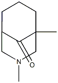 3-Azabicyclo[3.3.1]nonan-9-one,1,3-dimethyl-(9CI) Struktur