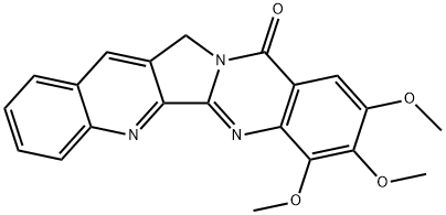 Quino[2,3:3,4]pyrrolo[2,1-b]quinazolin-11(13H)-one,  7,8,9-trimethoxy- Struktur