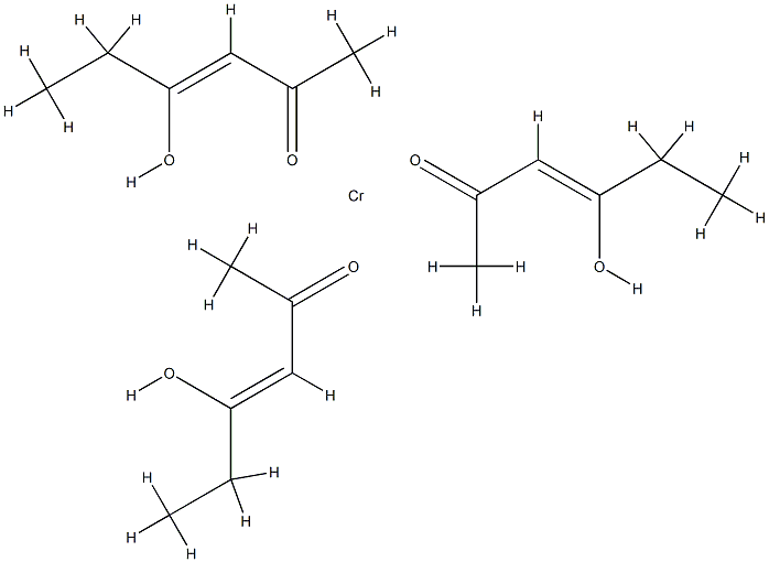 tris(hexane-2,4-dionato-O,O')chromium Structure