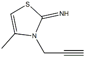2(3H)-Thiazolimine,4-methyl-3-(2-propynyl)-(9CI) Struktur