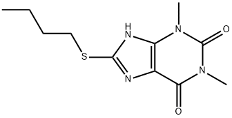 8-(Butylthio)theophyline Structure