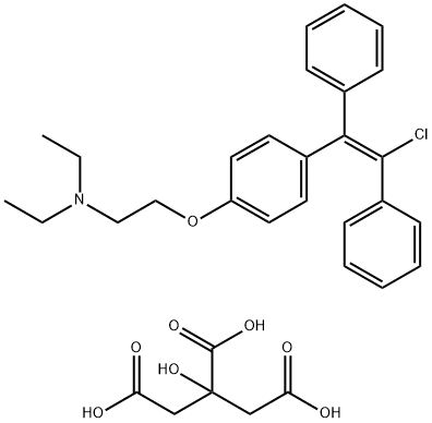 trans-Clomiphene Citrate Structure