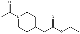 Ethyl 1-acetyl-4-piperidineacetate Struktur
