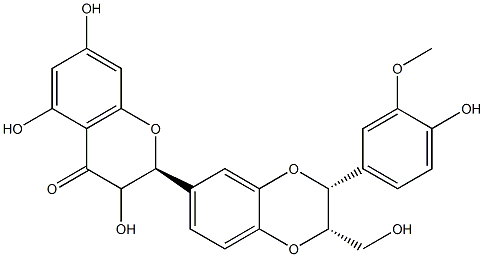 水飞蓟提取物, 84604-20-6, 结构式