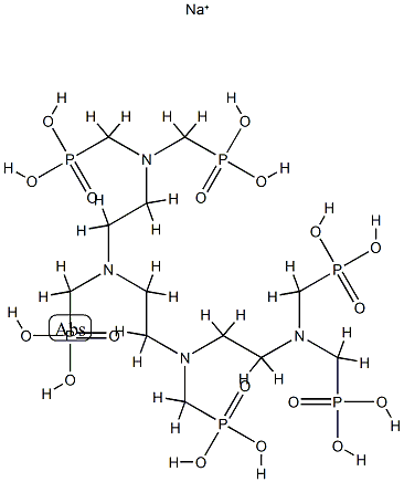 [ethylenebis[[(phosphonomethyl)imino]ethylenenitrilobis(methylene)]]tetrakisphosphonic acid, sodium salt Structure