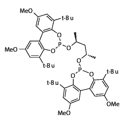 (-)-6,6'-{[(1S,3S)-1,3-Dimethyl-1,3-propanediyl]bis(oxy)}bis[4,8-bis(t-butyl)-2,10-dimethoxy-bibenzo[d,f][1,3,2]dioxaphosphepin],min.95%(S,S)-Chiraphite|(-)-6,6'-{[(1S,3S)-1,3-二甲基-1,3-丙二基]双(氧基)}双[4,8-双(叔丁基)-2,10-二甲氧基-联苯并[D,F][1,3,2]二氧磷杂环戊烷]