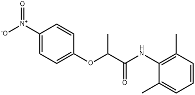 N-(2,6-dimethylphenyl)-2-(4-nitrophenoxy)propanamide Struktur