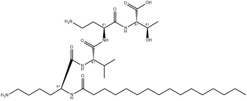 Palmitoyl Dipeptide-5 Diaminobutyroyl Hydrothreonine Struktur