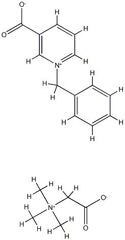 1-benzyl-3-carboxylatopyridinium, compound with (carboxylatomethyl)trimethylammonium (1:1) Structure