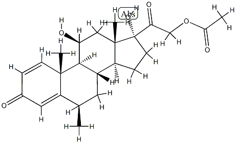 (6β,11β)-21-(Acetyloxy)-11,17-dihydroxy-6-Methylpregna-1,4-diene-3,20-dione|(6BETA,11BETA)-21-(乙酰氧基)-11,17-二羟基-6-甲基孕甾-1,4-二烯-3,20-二酮