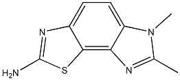 6H-Imidazo[4,5-g]benzothiazole,2-amino-6,7-dimethyl-(8CI) Structure