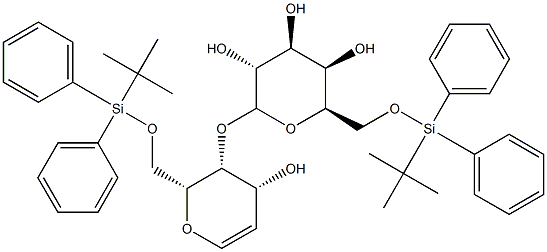 6 6'-DI-O-(TERT-BUTYLDIPHENYLSILYL)-D-|6,6`-二-O-(叔丁基二苯基甲硅烷基)-D-呋喃葡烯糖-5-半乳糖苷
