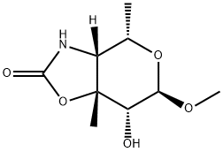 4H-Pyrano[3,4-d]oxazol-2(3H)-one,tetrahydro-7-hydroxy-6-methoxy-4,7a- Structure