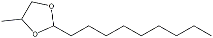 4-METHYL-2-NONYL-1,3-DIOXOLANE, 5421-12-5, 结构式