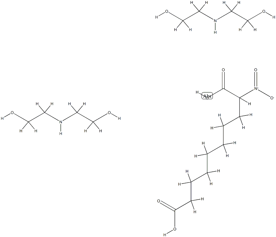 nitrodecanedioic acid, compound with 2,2'-iminodiethanol (1:2) Structure
