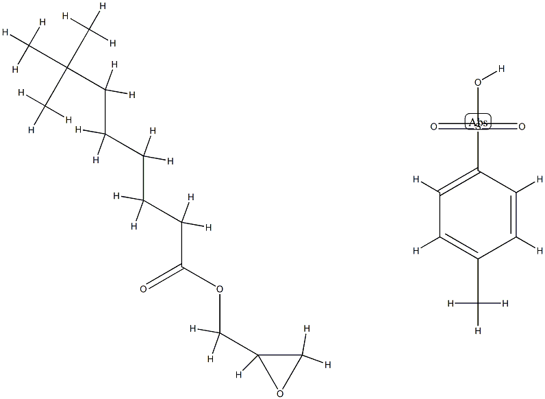 Neodecanoic acid, oxiranylmethyl ester, polymer with 4-methylbenzenesulfonic acid Structure
