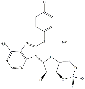 8-pCPT-2μ-O-Me-cAMP, 634207-53-7, 结构式