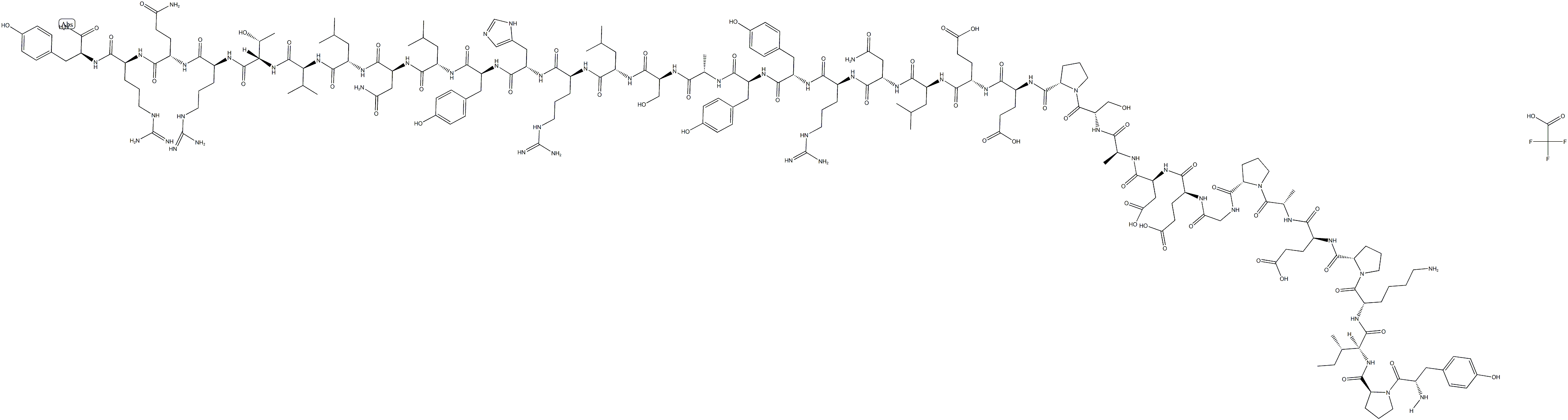 Peptide YY (human) (trifluoroacetate salt) Structure