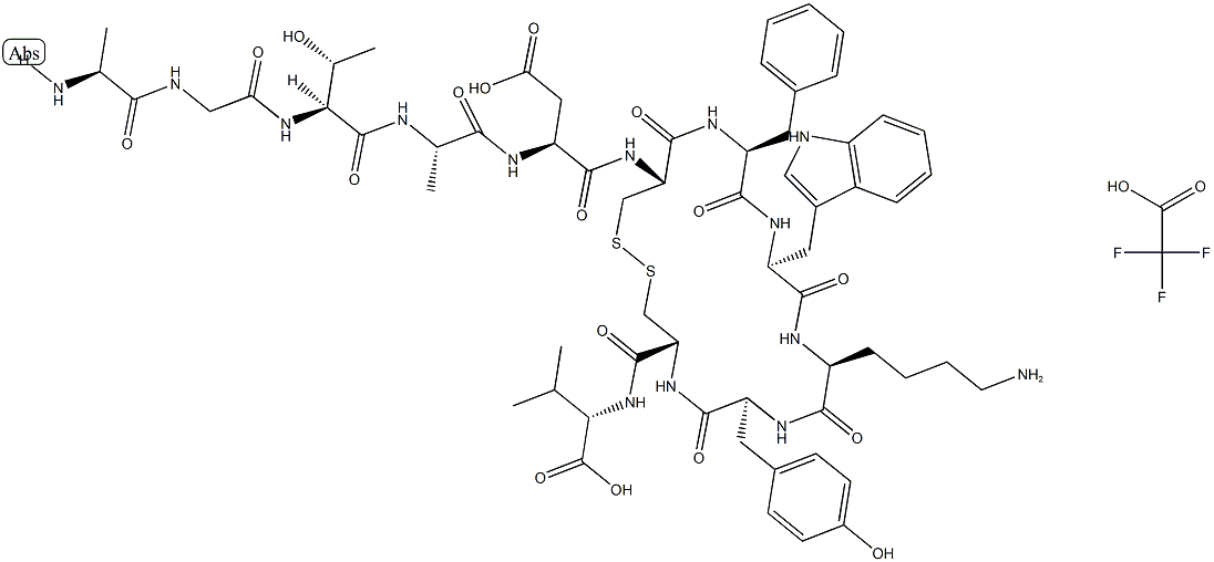 Urotensin II (goby) (trifluoroacetate salt) Structure