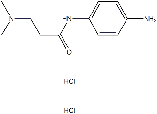 N-(4-AMINOPHENYL)-3-(DIMETHYLAMINO)PROPANAMIDE DIHYDROCHLORIDE, , 结构式
