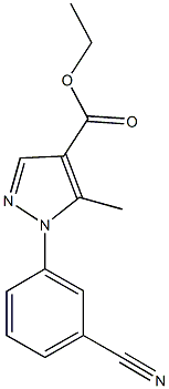ETHYL 1-(3-CYANOPHENYL)-5-METHYL-1H-PYRAZOLE-4-CARBOXYLATE Struktur